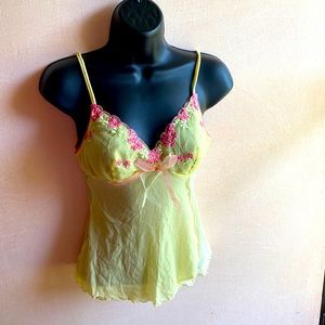 Victoria’s Secret yellow Mesh Lingerie size S